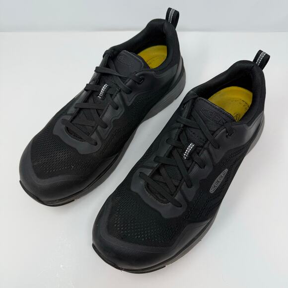 Keen Utility Shoes Men's 12D Black Composite Toe Work Shoes Rugged Comfort - Picture 2 of 14